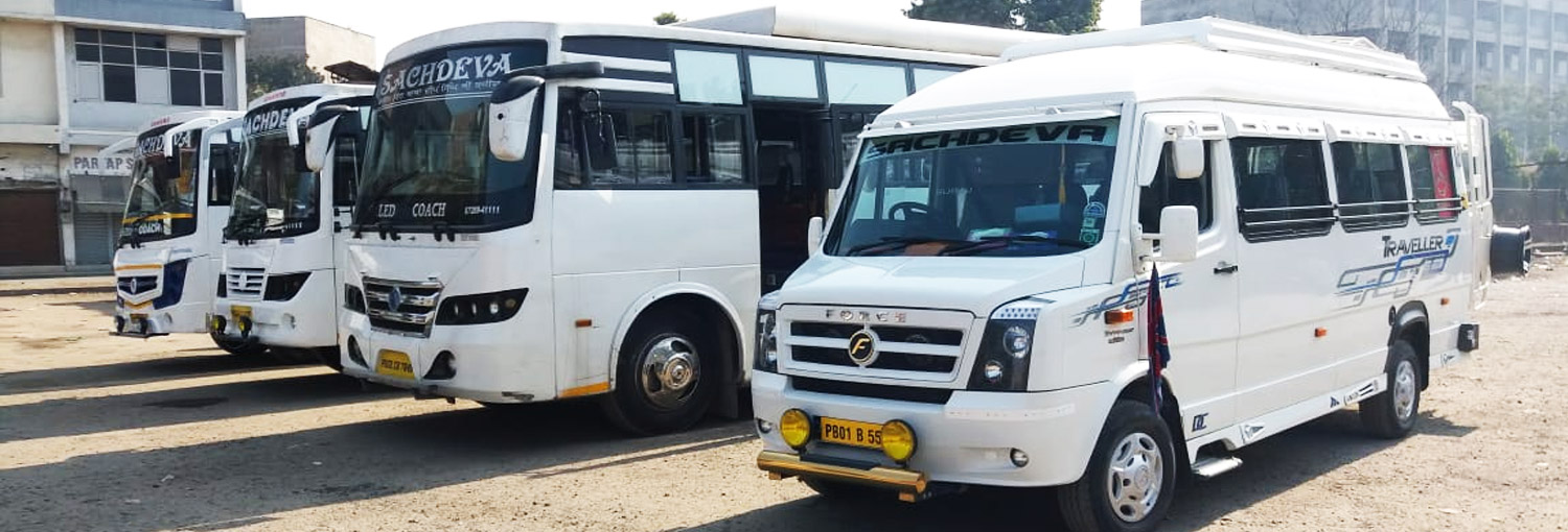 Welcome to Sachdeva Travels. Buses & Tempo Travellers in Amritsar